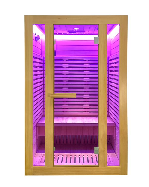 Far-infrared HeatingWooden Sauna Room For Two Person